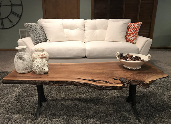 Live edge coffee table